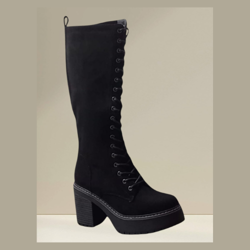 Boots Black Gamuza