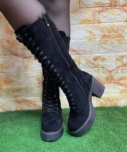 Boots Black Gamuza