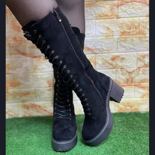 Boots Black Gamuza